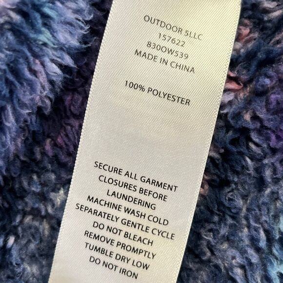 Eddie Bauer Full Zip Fleece Girls L 14-16 - Picture 7 of 8